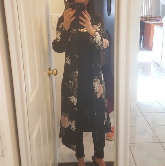 Long floral jacket - Picture 2 of 3